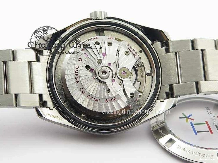 0517 Versatile Aqua Terra ‘PyeongChang 2018’ JHF Best Edition Black Dial On SS Bracelet A 8204